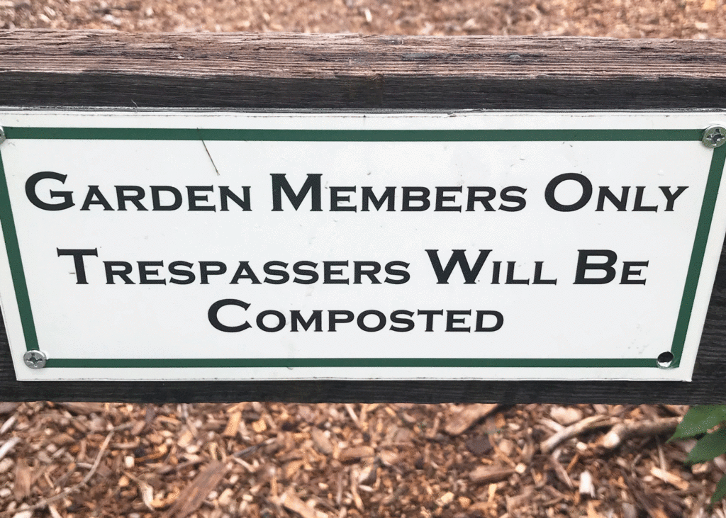 Garden members sign