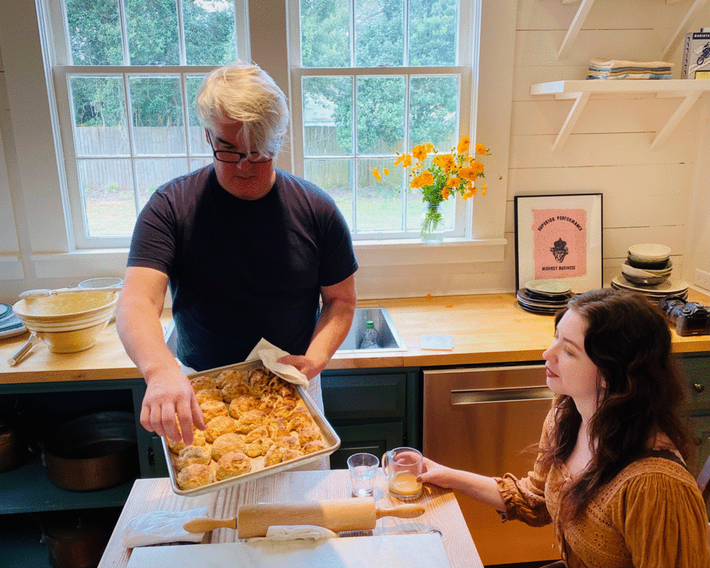 Selecting biscuits | Photo by Lucy Mercer | A Cook and Her Books