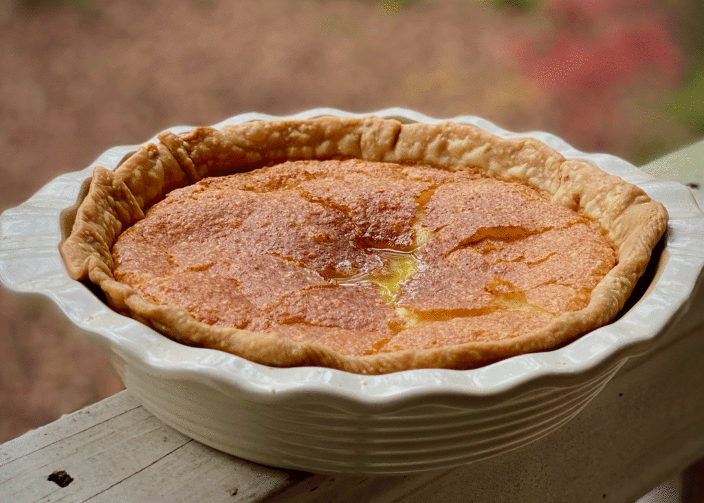 Buttermilk chess pie | Photo by Lucy Mercer | A Cook and Her Books