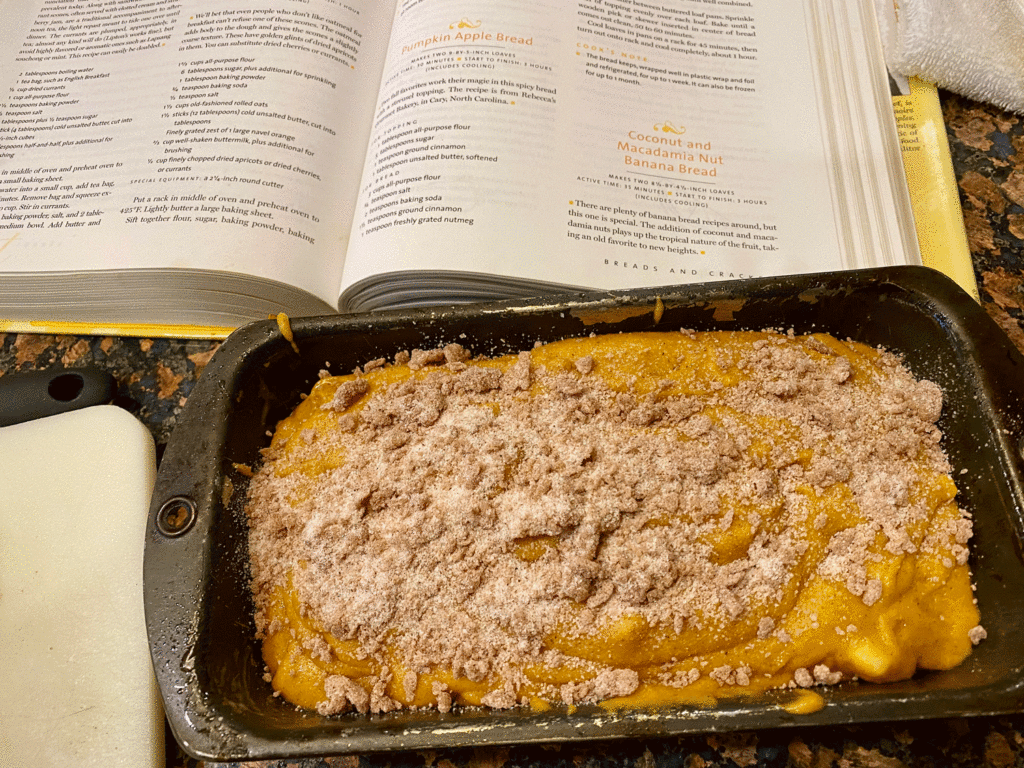Pumpkin apple bread loaf | Photo by Lucy Mercer | A Cook and Her Books