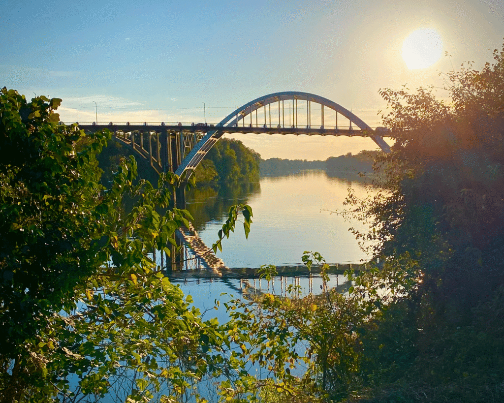 Edmund Pettus Bridge at sunset | Photo by Lucy Mercer | A Cook and Her Books