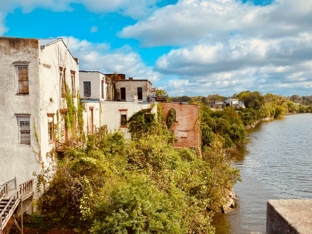 Buildings by the river | Photo by Lucy Mercer | A Cook and Her Books