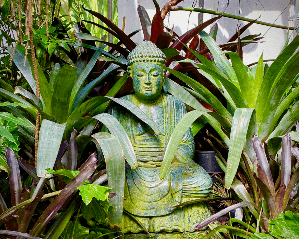 Statue in garden. Photo by Lucy Mercer/A Cook and Her Books