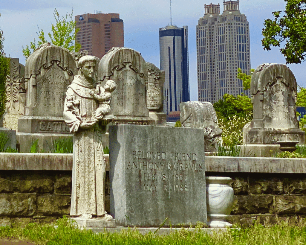 Monuments at Historic Oakland Cemetery. Photo by Lucy Mercer/ A Cook and Her Books