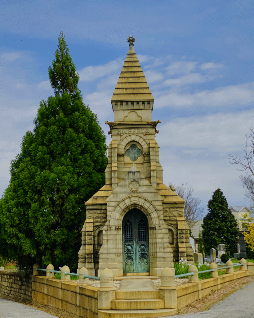 Mausoleum at Historic Oakland Cemetery. Photo by Lucy Mercer/ A Cook and Her Books