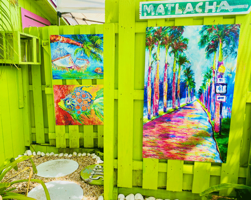 Painted fence | Photo by Lucy Mercer/A Cook and Her Books