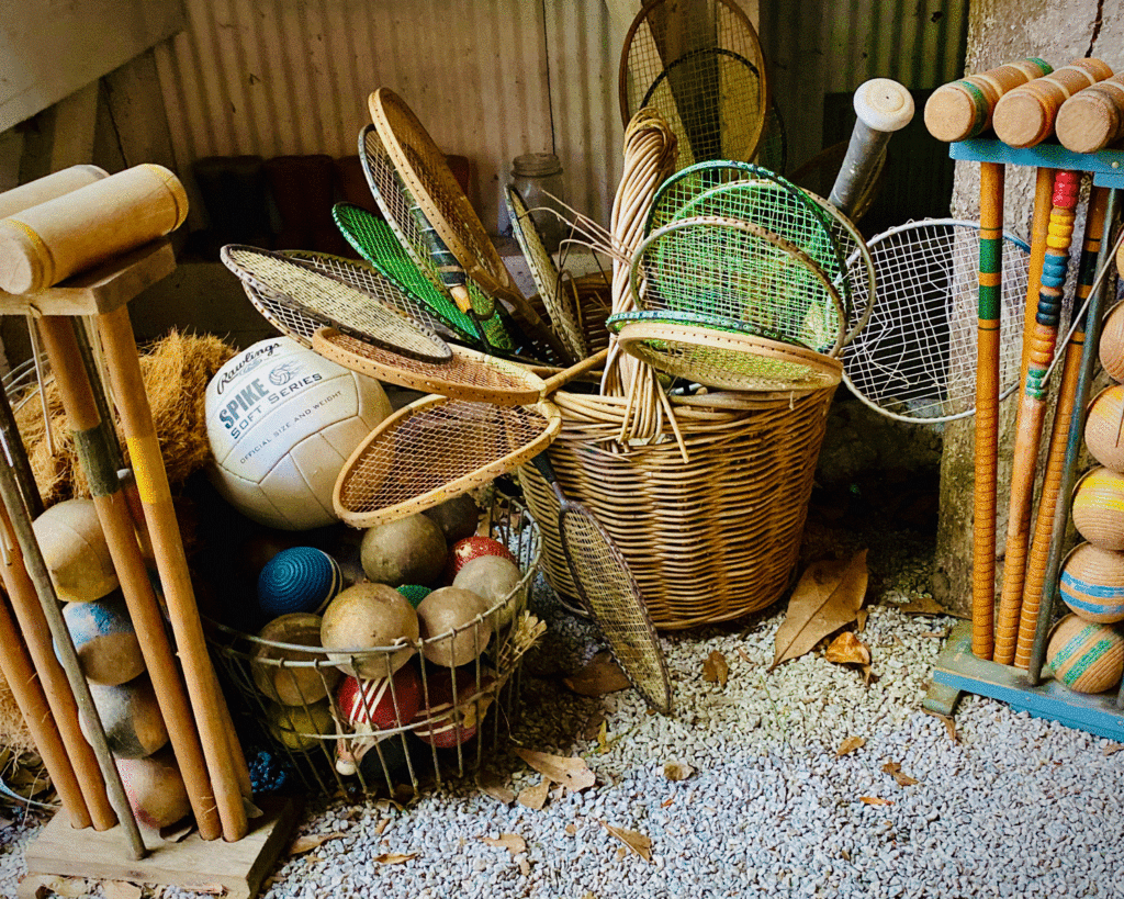 Sports equipment | Photo by Lucy Mercer/A Cook and Her Books