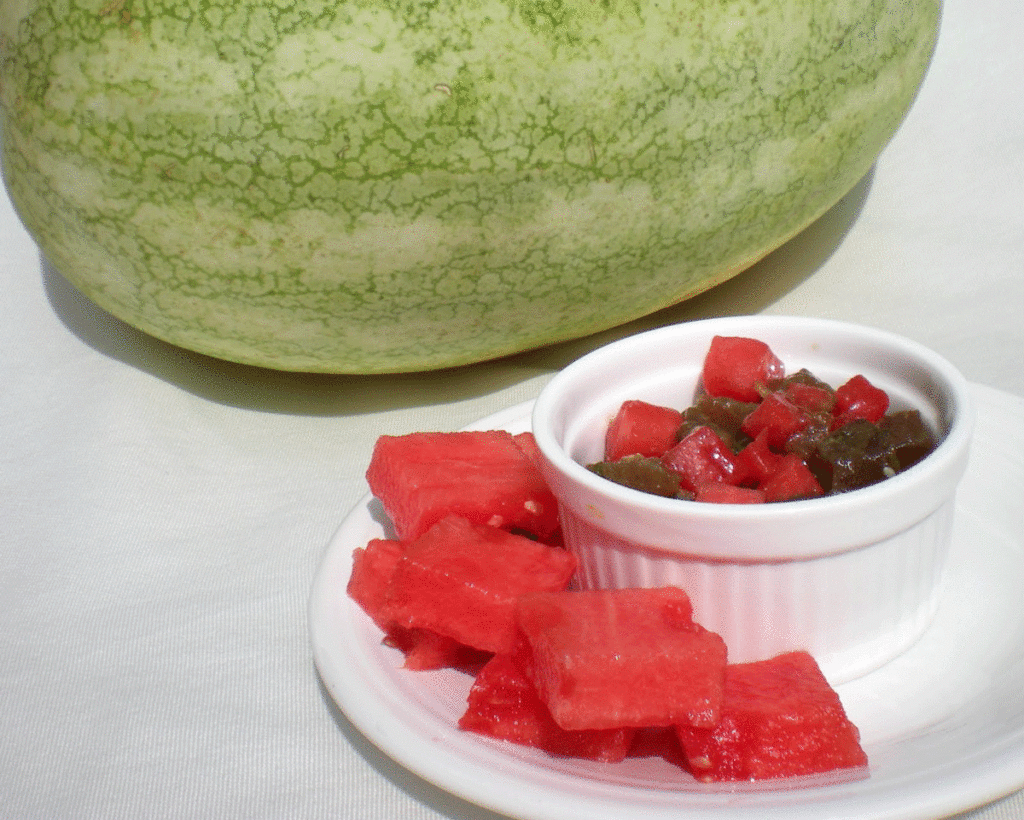 Ahi tuna poke bowl with watermelon