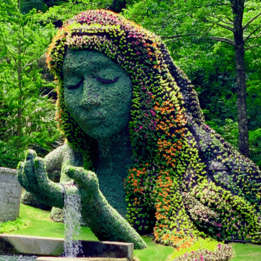 Gaia the Earth Goddess sculpture at Atlanta Botanical Garden