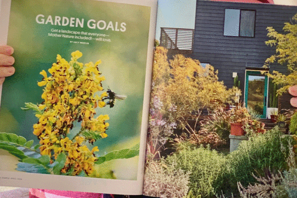 Garden goals page layout in Real Simple magazine April 2024