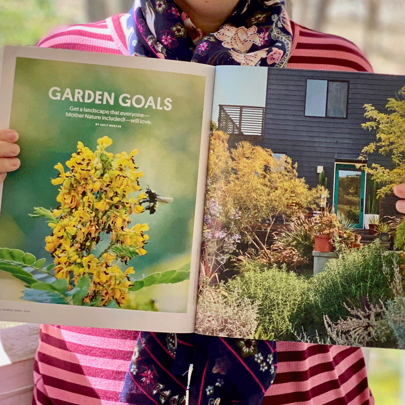 Garden goals page layout in Real Simple magazine April 2024