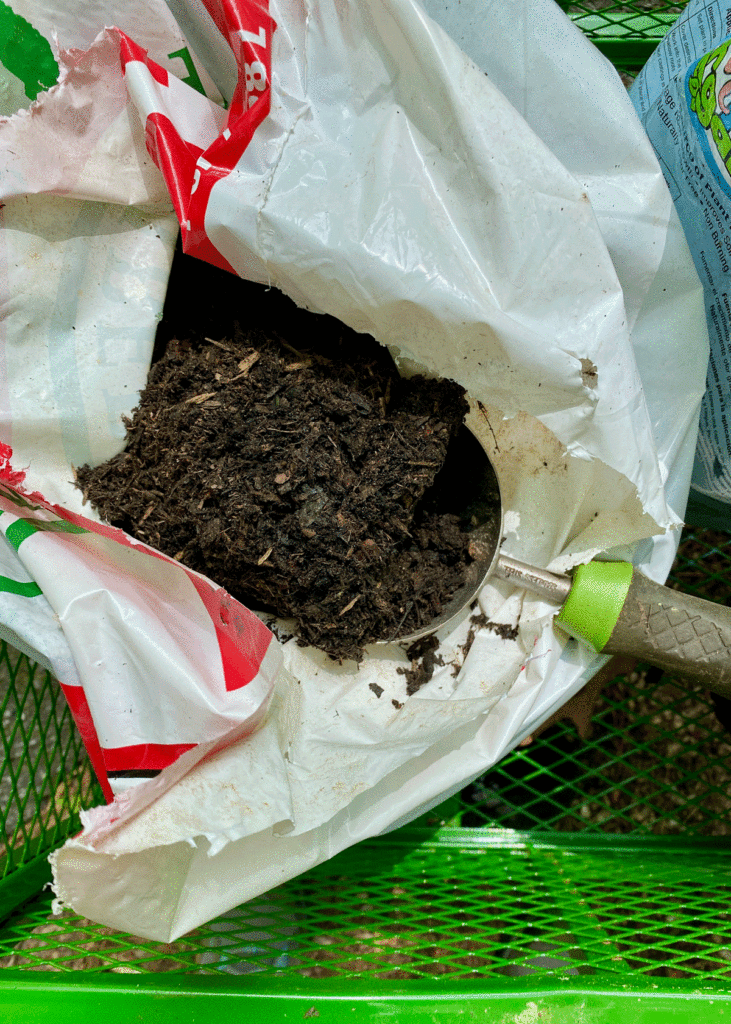A scoopful of topsoil