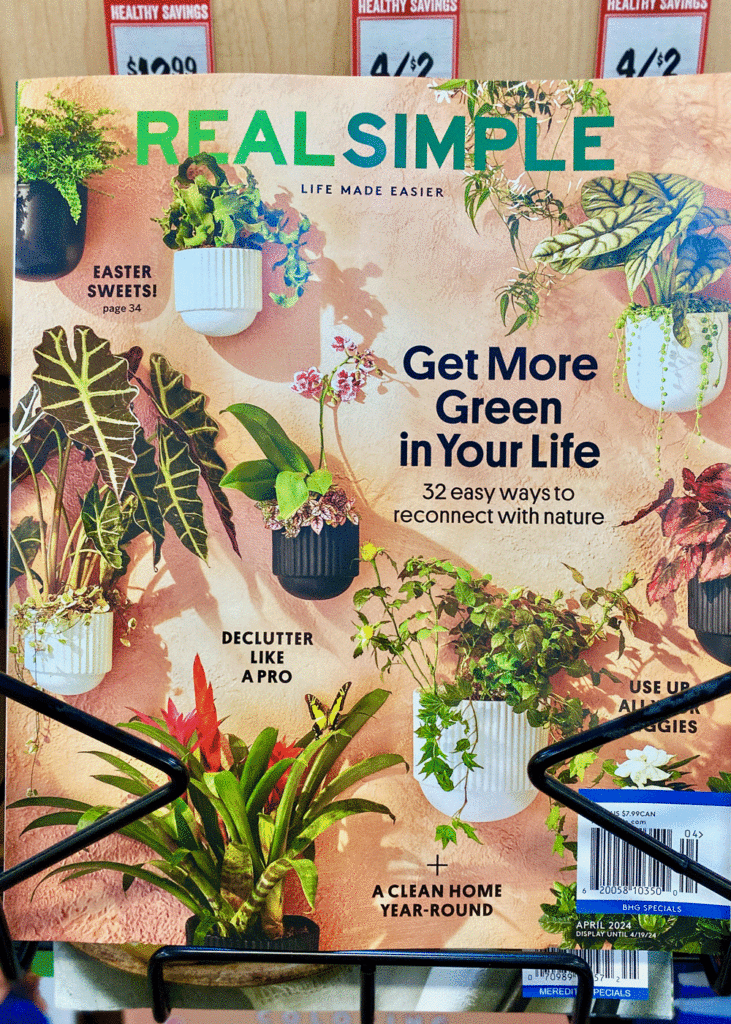 Real Simple Magazine April 2024 issue