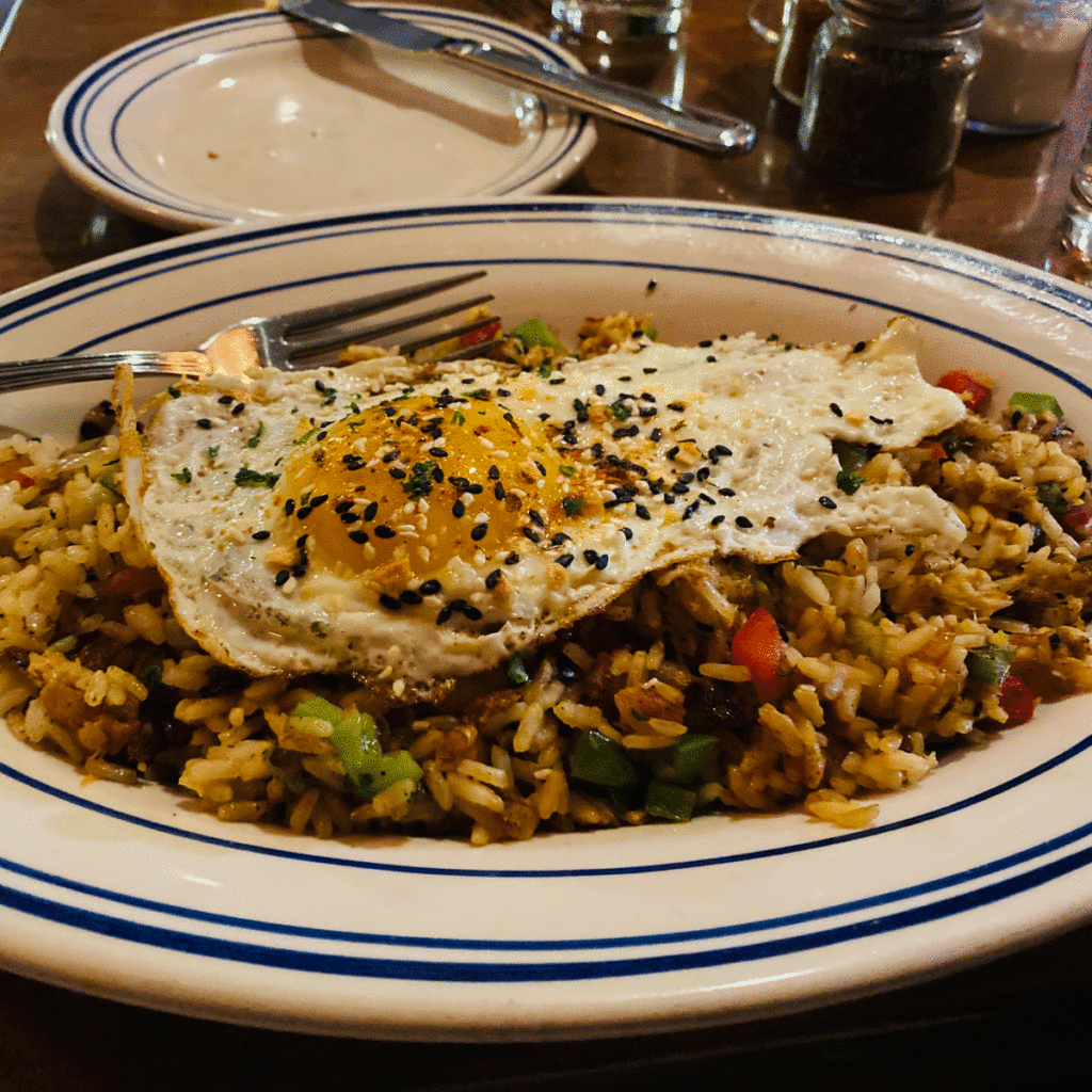 Crab rice at Jones Oyster Co. in Greenville, SC